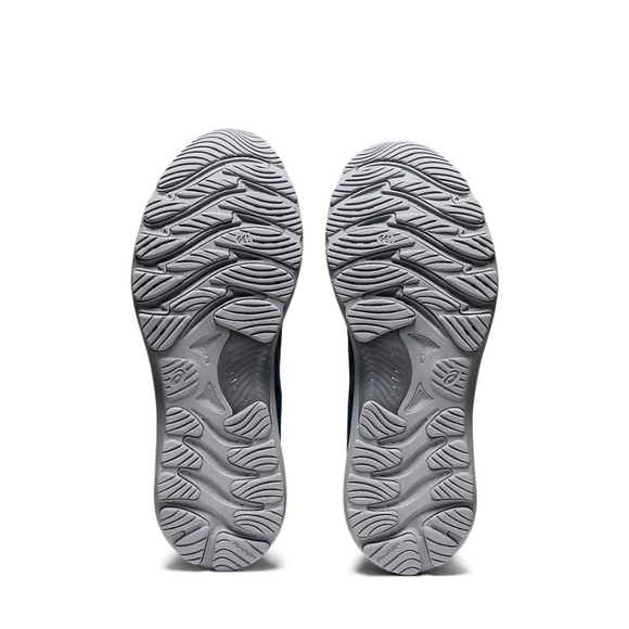 Asics Gel-Nimbus 23 KnitColor Grey Floss Maco BlueSize 6 Women's Style 1012A88 - Picture 6 of 7